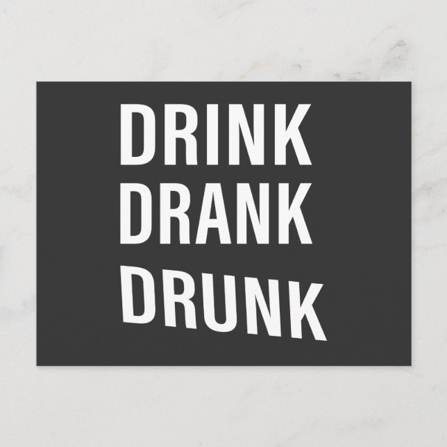 Roliga drickssagor om whiskydrickare vykort (Framsida)