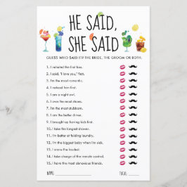 Roliga drinkar | Han sa, Hon sa spelkort