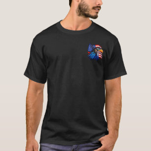 Roliga Eagle Solglasögon Frihet T-Shirt