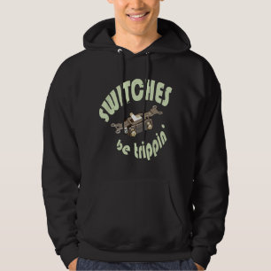 Roliga Elektriska Strömbrytare Be Trippin Present Hoodie