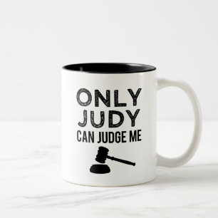 Roliga endast Judy kan bedöma mig kaffemuggen Två-Tonad Mugg