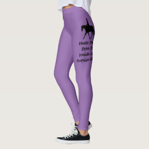 Roliga engelska rid- hästryttarehäl besegrar leggings