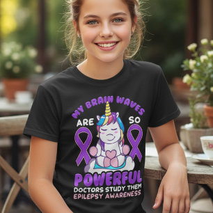Roliga Enhörning Epilepsi Hjärnvågor T Shirt
