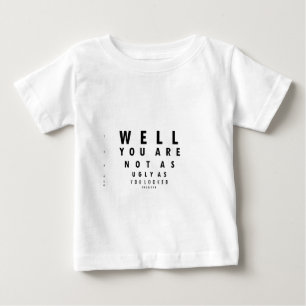Roliga Eyechart är du inte som ful T Shirt