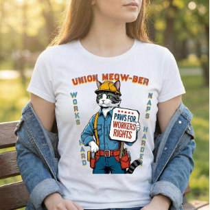 Roliga Fackföreningskatten T Shirt
