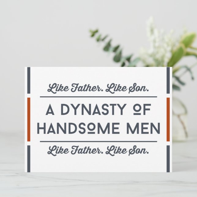 Roliga fadersdags kort från son (Stående Fram)