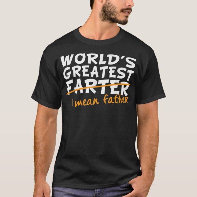 Roliga fadersdagspresenter till killar Världens bä T Shirt (Framsida)