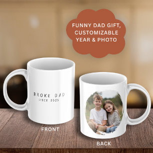 Roliga Fadersdagspresenter Trasig Pappa Sedan Foto Kaffemugg