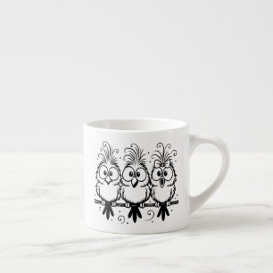 Roliga Fåglar Tecknad-56456 Espressomugg