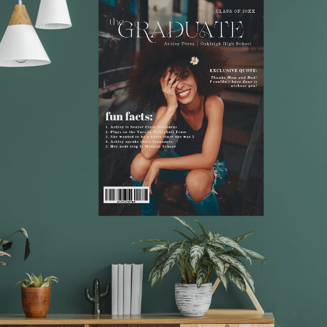 Roliga Fakta | Examen Tidning Framsida Foto  Poster (Vardagsrum 1)