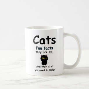 Roliga Fakta Om Katter De Är Onda Kaffemugg