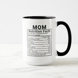Roliga fakta om mammas näring - Morsdag present Mugg