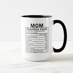 Roliga fakta om mammas näring - Morsdag present Mugg