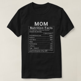 Roliga fakta om mammas näring - Morsdag present T Shirt