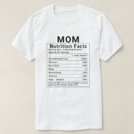 Roliga fakta om mammas näring - Morsdag present T Shirt