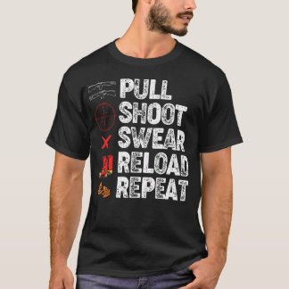 Roliga Fällskytteälskare Drar Skjuter Svär Laddar T Shirt