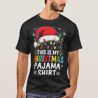 Roliga familje jul pyjamas Detta är min jul T Shirt