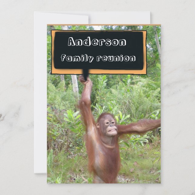 Roliga familjmöten inbjudningar (Framsida)