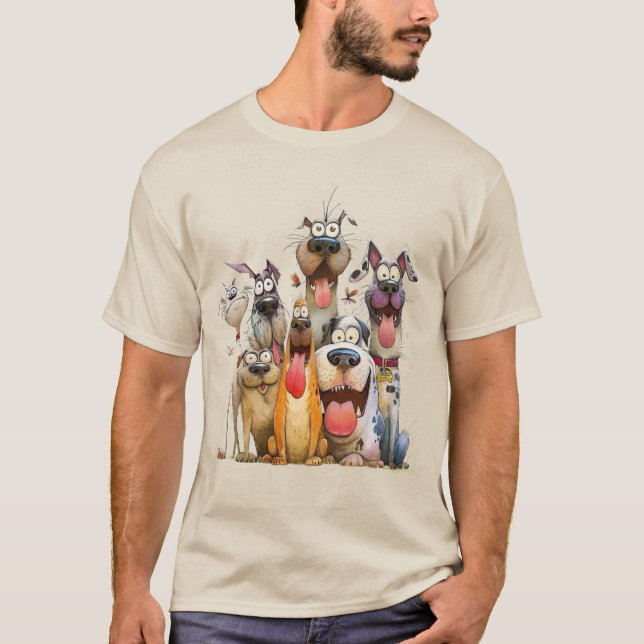 Roliga fantasifulla djur t shirt (Framsida)