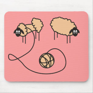 Roliga får Mousepad Musmatta