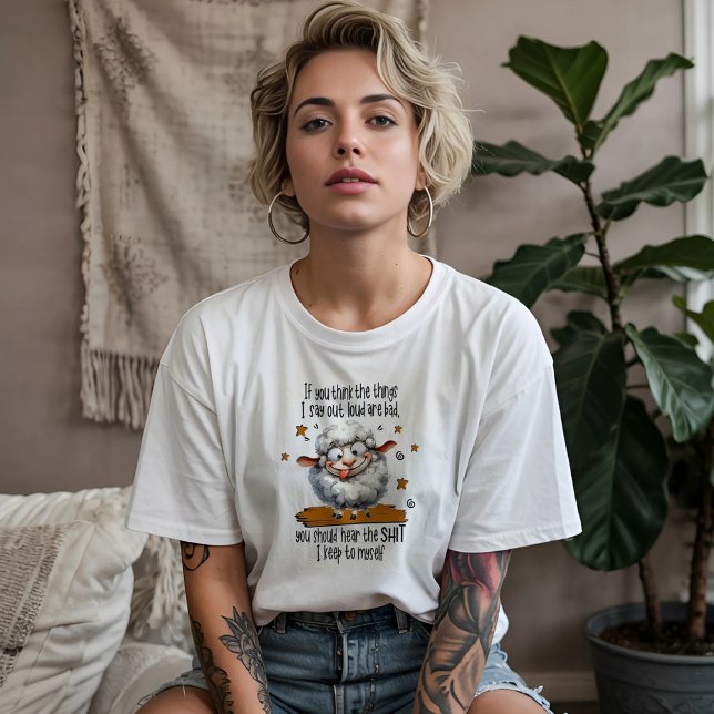 Roliga Får Sarcasm T Shirt (Skapare uppladdad)