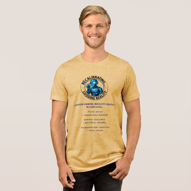 Roliga Färger Motstår - Verklighetsrobot T Shirt (Framsida Full)