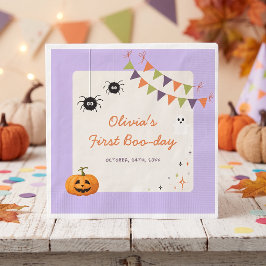 Roliga färgglada Halloween födelsedagsservetter Pappersservett