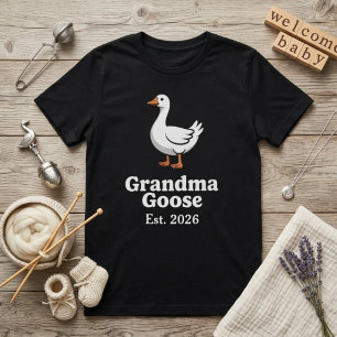 Roliga Farmor Gås År Söt Gås Karaktär T Shirt