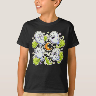 Roliga Fartande Spöken Pojkars Halloween T Shirt