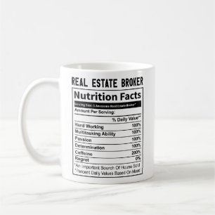 Roliga Fastighetsmäklare Realtor Näringsfakta Kaffemugg