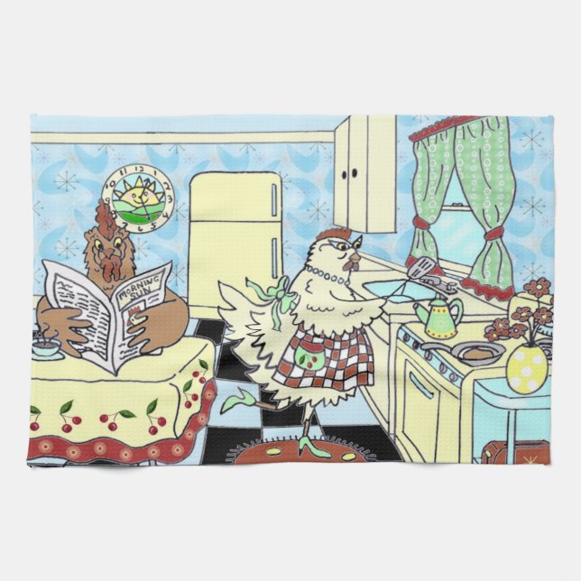 Roliga fega kökshanddukar (Horisontell)