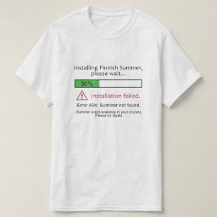 Roliga finlandssvenska sommarskjortor & jackor t-shirt
