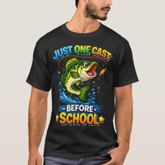 Roliga Fiskande Pojkar Söt Bassfiske T Shirt
