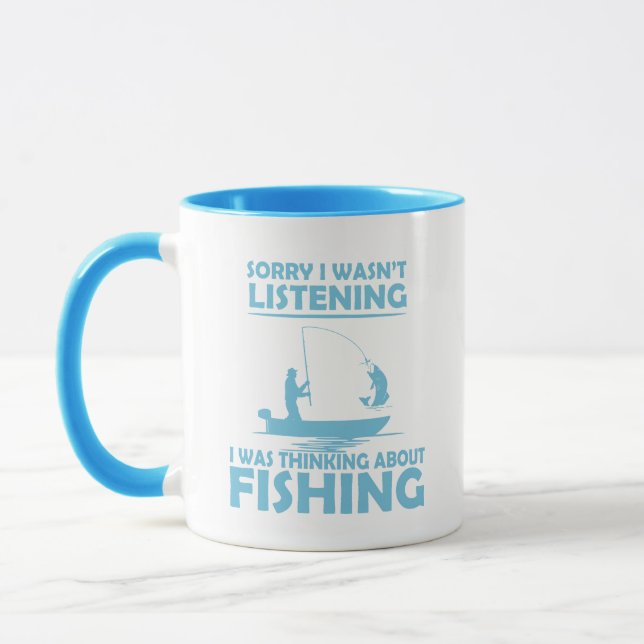 Roliga fiskecitat mugg (Vänster)