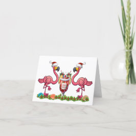 Roliga Flamingos Vikta Grattiskort Kort