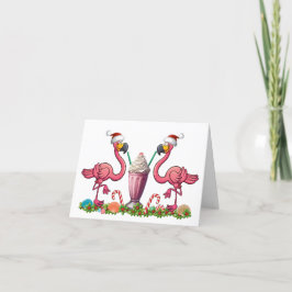 Roliga Flamingos Vikta Grattiskort Kort