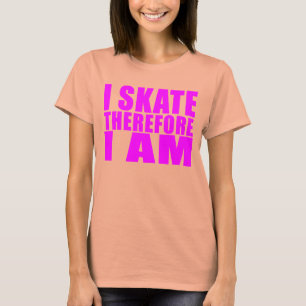 Roliga flickaskatercitationstecken: Jag åker T-shirt