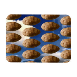 Roliga Flygande Potatisar Rymdpotatis Foto Magnet