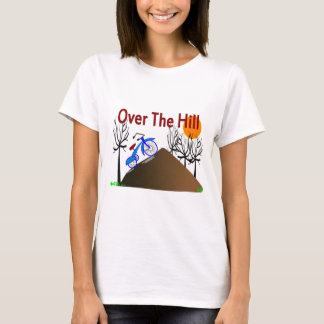 Roliga födelsedaggåvor "över för backen" tee shirt