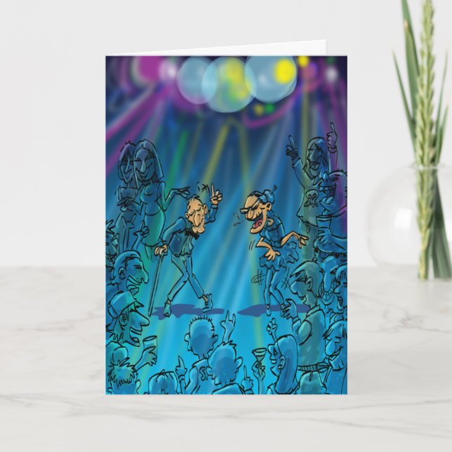 Roliga födelsedagskämt - dansklubb kort (Framsida)