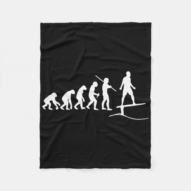 Roliga folier Surfing Bräd Evolution Våg Surf F Fleecefilt (Framsidan)