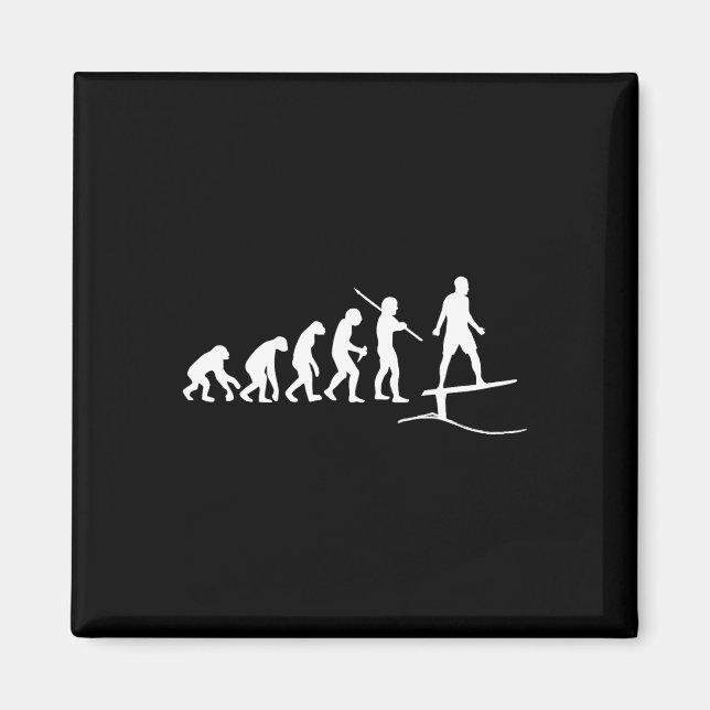 Roliga folier Surfing Bräd Evolution Våg Surf F Magnet (Framsidan)