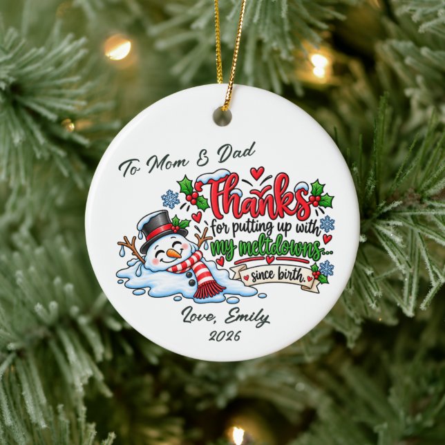 Roliga Föräldrar Smälter Ornament (Träd)