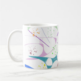 Roliga former och fläckar kaffemugg