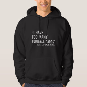 Roliga fotbollskort samlarpresent hoodie