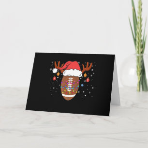 Roliga fotbollsrenar jultomte mössa jul kort