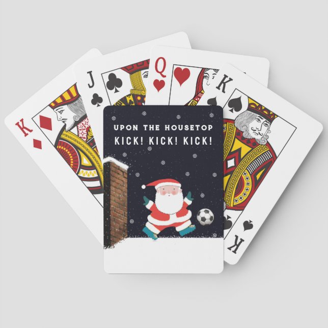 Roliga fotbollsstrumpor casinokort (Baksidan)