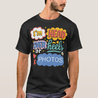 Roliga foton Estetisk Retro Popkonst För Kamera Fa T Shirt