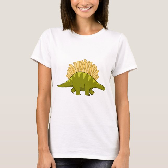 Roliga franska pommes dino t shirt (Framsida)
