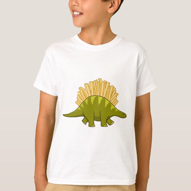 Roliga franska pommes dino t shirt (Framsida)